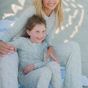 unisex sea marsh floral pima pajamas set