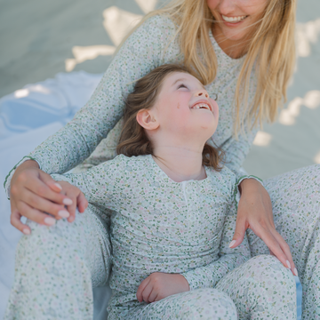 women's sea marsh floral pima pajamas set