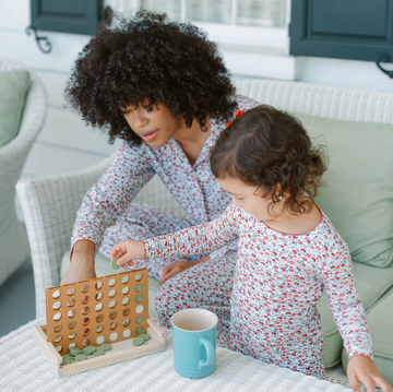 girls rosebud pima pajamas set