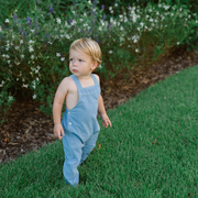 baby lagoon blue corduroy overall