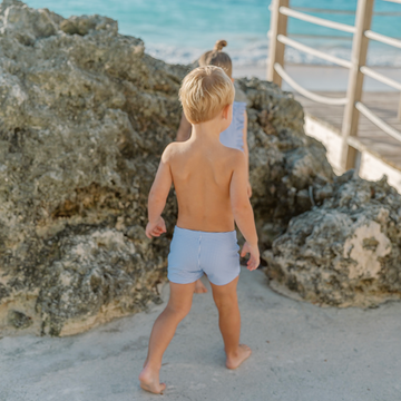 boys sky blue gingham brief