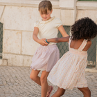 girls marigold floral ruffle strap smocked dress