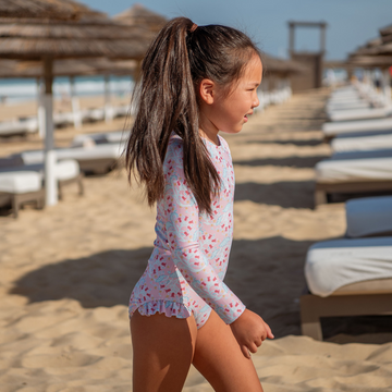 girls bluebells rashguard one piece