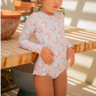 girls bluebells rashguard one piece