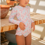 girls bluebells rashguard one piece