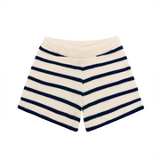 unisex breton stripe knit short