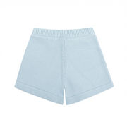 unisex light blue knit short