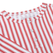 unisex ribbon ticking stripe pima pajamas set