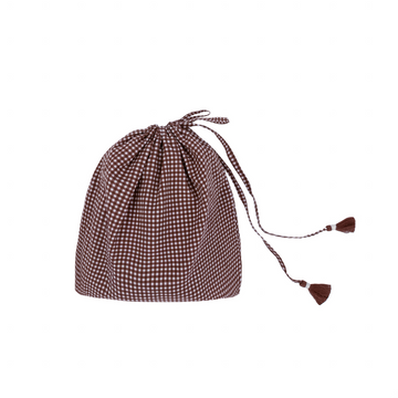 women's cocoa gingham short pareo