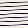 cream and navy stripe