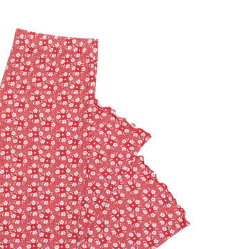 women's holiday bloom pima pajamas set