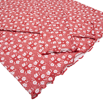 women's holiday bloom pima pajamas set