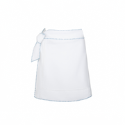 women's white embroidered short pareo