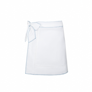 women's white embroidered short pareo