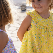 girls petite fleur ruffle collar dress