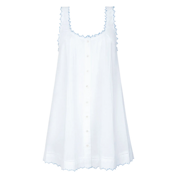 women's White scalloped button up dress | m | contemporary swimwear & resort wear | minnow women's White scalloped button up dress | m | contemporary swimwear & resort wear | minnow