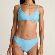women's le marin dot mid rise bikini bottom