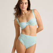 women's tamarin stripe high waist bikini bottom