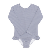 girls harbor stripe rashguard one piece
