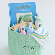 gustavia gingham quilted easter bucket