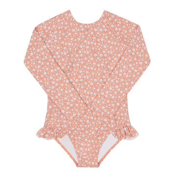 girls melone floral rashguard one piece