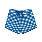 boys navy picnic gingham boardie