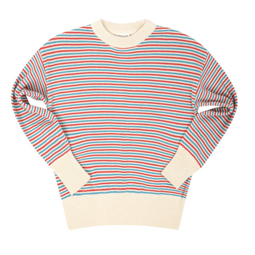 women's marina stripe knit sweater