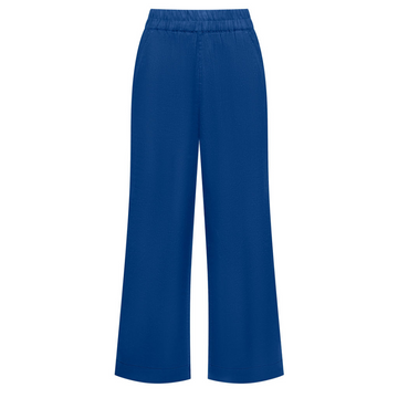 women's oyster blue linen pant