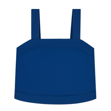 women's oyster blue linen tank