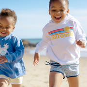 boys original slate floral boardie