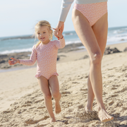 girls melone floral rashguard one piece