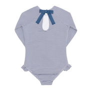 girls harbor stripe rashguard one piece