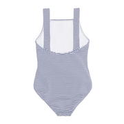 girls harbor stripe tie-front one piece