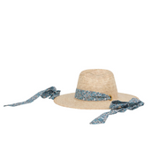 sarah bray bermuda womens wildflower sun hat with original slate floral ribbon