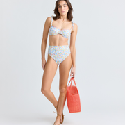 women's jasmine blossom high waist bikini bottom