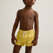 boys soleil yellow panelled boardie
