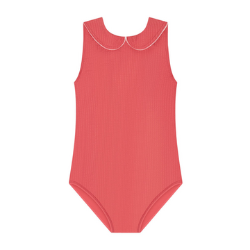 girls sailor red seersucker one piece