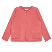 women's sailor red french terry jacket