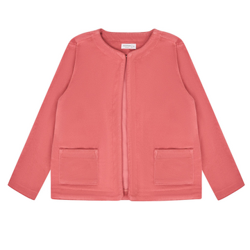 women's sailor red french terry jacket