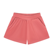 women's sailor red french terry shorts