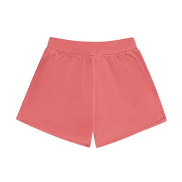 women's sailor red french terry shorts