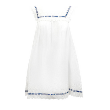 sachin and babi light blue dress John Lewis Guipure Kaftan, Navy main image 0