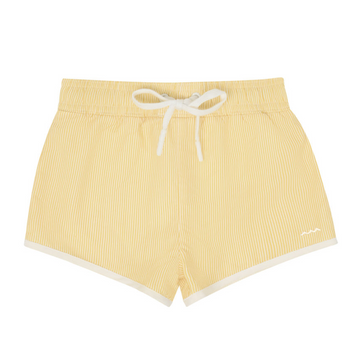 boys buttercream stripe boardie