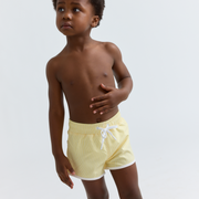 boys buttercream stripe boardie