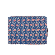 navy primrose interior travel pouch