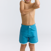 boys cerulean blue board shorts