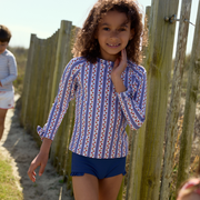 girls strawberry patch rashguard set