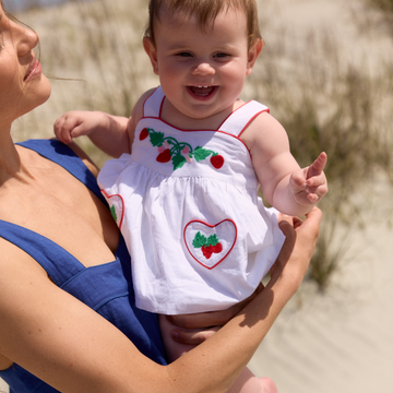 baby girls heart pocket tank and bloomer set