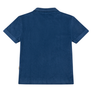 boys newport navy french terry polo