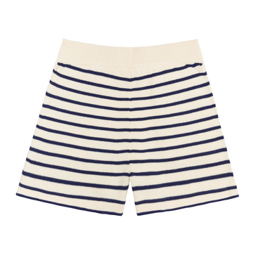 women's breton stripe knit short